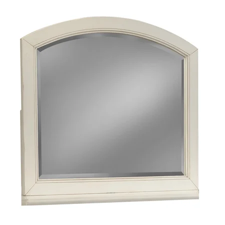 White Arched Mirror